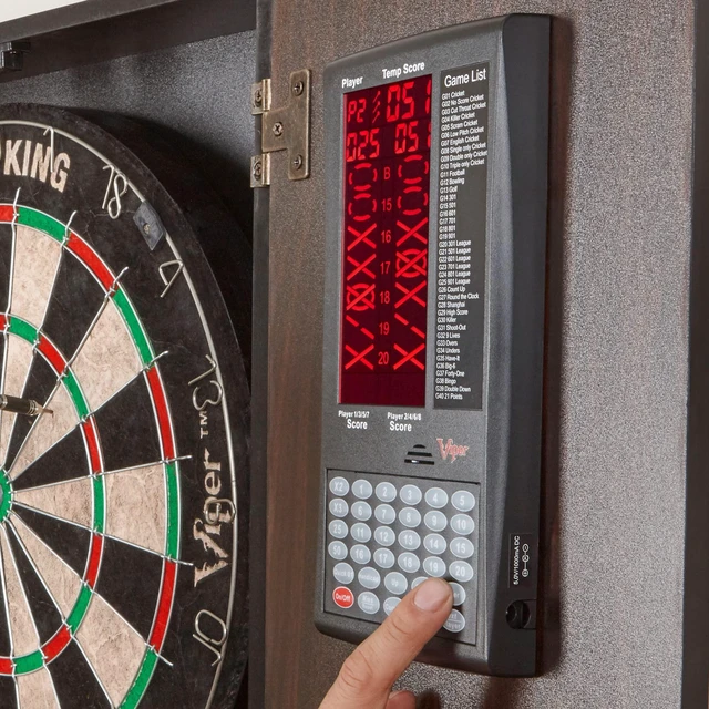 Alt view image 5 of 7 - ProScore Digital Dart Scorer Electronic Dartboard Scoreboard for Up to 8 Players, with 40 Games and 655 Game Options, Including Cricket and X01, Black