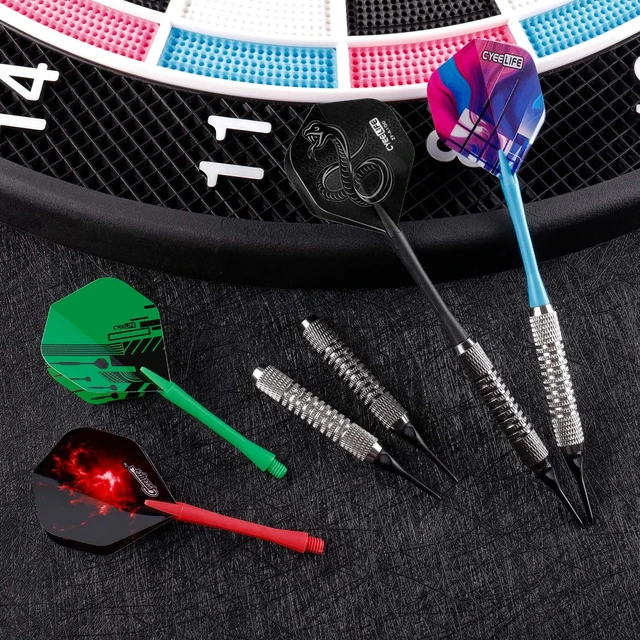 Alt view image 6 of 7 - Darts Plastic Tip - 18pcs Soft Tip Darts Set for Electronic Dart Board