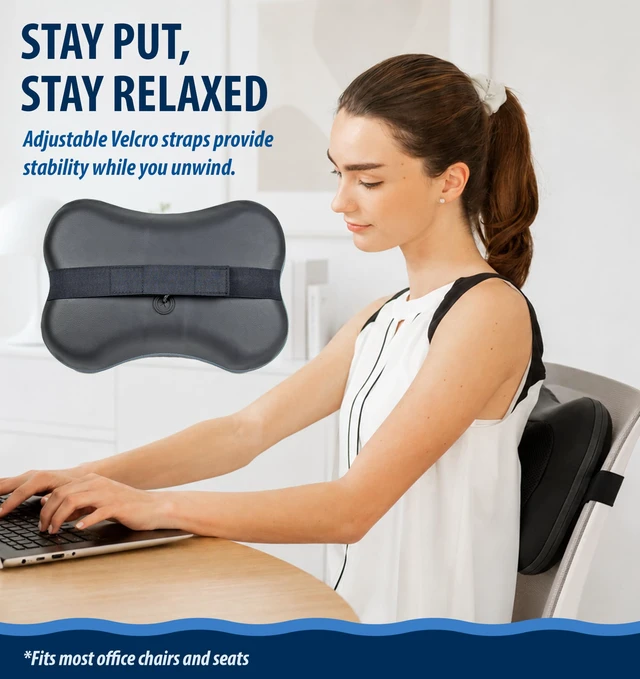Alt view image 5 of 7 - ZMA-13 Back and Neck Massager with Heat for Pain Relief, Black | Doctor Recommended, Shiatsu, Deep Tissue, 3D Kneading, Muscle Therapy, Car Adapter, Corded Electric, UL 1647 Safety Certified