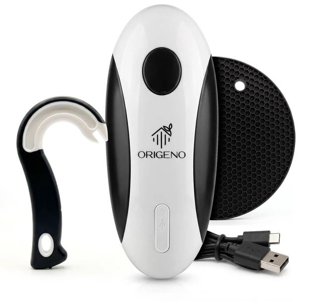 Main image of Rechargeable Electric Can Opener 3-in-1 Kitchen Opening Set | 3-in-1 Rechargeable Opening Set for Cans, Jars and Pull Tabs