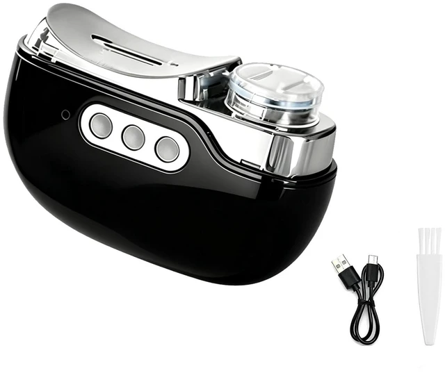 Main image of Electric Nail Clipper, 4 in 1 Electric Nail Trimmer with Light and Nail Scraps Storage, 3 Adjustable Speeds, for Seniors, Women, Men (Black)