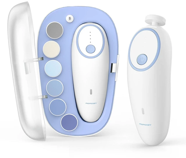 Main image of Baby Nail File Electric, Gentle Night Light Baby Nail Trimmer | Lowest 3500 RPM Safe Baby Nail File,7 Grinding Pads Replacement, Suitable for Whole Family,Newborn Essentials Must-haves,Blue