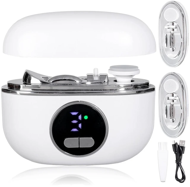 Main image of 2026 Upgraded Electric Nail Clippers for Fingernails & Toenails, Safe for Seniors, Adults, Kids & Baby, Gifts for Women Men Mom Baby Adult Senior (White)