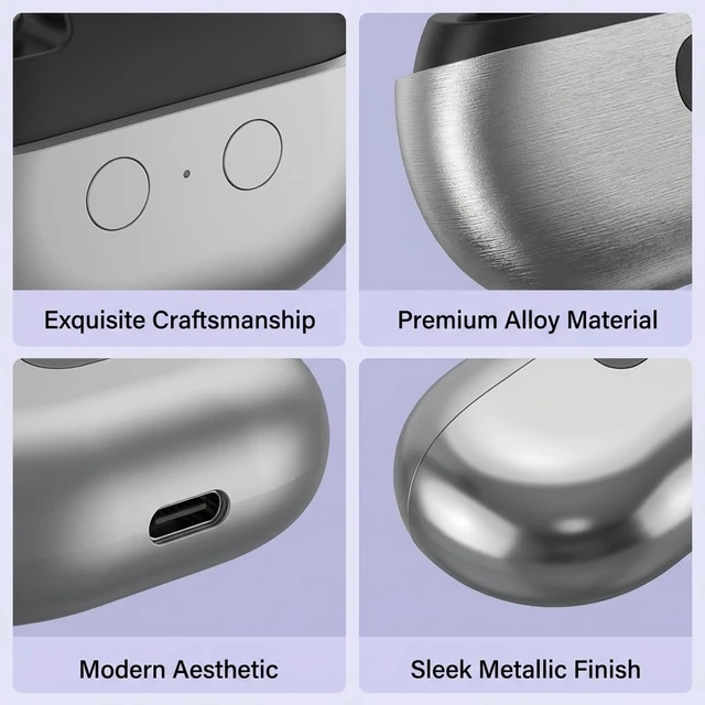 Alt view image 7 of 7 - Electric Nail Clipper, 3-in-1 Automatic Trimmer for Seniors, Gray | Quietly trims, grinds and polishes nails with LED light, dust storage and USB-C charging for use at home or while traveling.