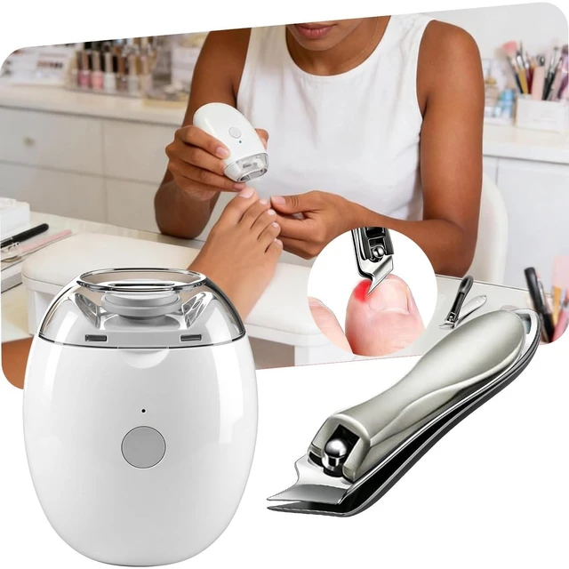 Main image of 2027 Electric Automatic Nail Clipper & Trimmer an Oblique Nail Clippers Set,LED Light + 3-Speed Electric Nail File Kit with Dust Catcher, Ideal for All Your Nail Care Needs,Home Manicur Pedicure