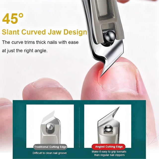Alt view image 7 of 7 - 2027 Electric Automatic Nail Clipper & Trimmer an Oblique Nail Clippers Set,LED Light + 3-Speed Electric Nail File Kit with Dust Catcher, Ideal for All Your Nail Care Needs,Home Manicur Pedicure
