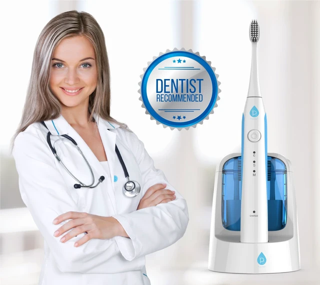 Alt view image 4 of 4 - S750 Sonic Toothbrush (White) Smart Series Electronic Power Rechargeable Battery Toothbrus for Adults 12 Bonus Brush Head
