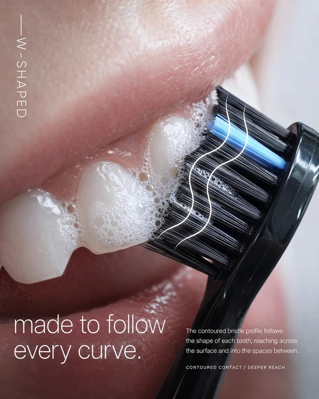 Alt view image 6 of 7 - DY156 Rechargeable Electric Toothbrush, 3 Brush Heads, Black | 45,000 VPM Deep Daily Clean; 5 Brush Settings; 2-Minute Guided Timer; 60-Day Battery; Lightweight & Travel-Ready; IPX7