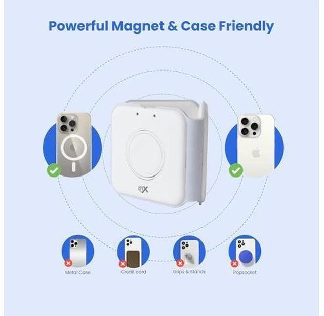 Alt view image 12 of 14 - 3-in-1 Foldable Magnetic Wireless Fast Charger Travel Charging Pad Compatible with iPhone 1216 Series Galaxy Series Watch AirPods & Other Qi-Enabled Devices