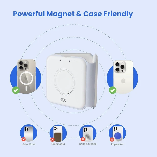 Alt view image 12 of 14 - 3-in-1 Foldable Magnetic Wireless Fast Charger Travel Charging Pad Compatible with iPhone 1216 Series Galaxy Series Watch AirPods & Other Qi-Enabled Devices