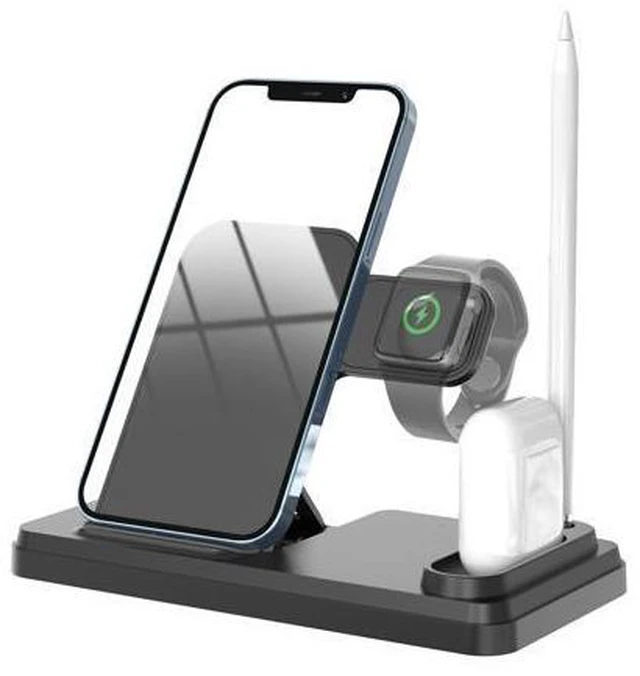 Alt view image 6 of 6 - Magnetic Wireless Phone Charger Holder 15W Fast Charging Laptop Compatible Multi-function 12 Months Warranty Black