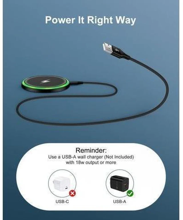 Alt view image 10 of 12 - Wireless Charger Galaxy Cargador Inalmbrico Para For Galaxy S25 Ultra S25+ S24 2 Pack 15w Fast Cordless Charging Pad For Google Pixel 10 Pro XL/9a/8 Qi-Enabled Android Phone Station