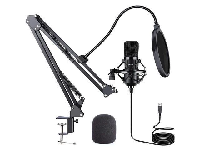 Alt view image 8 of 14 - USB Microphone Kit: Plug & Play USB Computer Mic Cardioid Podcast Condenser Microphone Kit, PC Streaming Mic are suitable for Youtube, Streaming, Recording Music, Live Streaming and Gaming