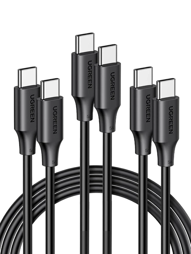 Alt view image 8 of 14 - 100W 3-Pack USB C Cable Fast Charging USB-C Charger Cable Compatible with iPhone 17/17 Air/17 Pro/17 Pro Max/16 MacBook Pro 2022 iPad Pro 2022 Galaxy S25/S24 Ultra Pixel 6.6FT