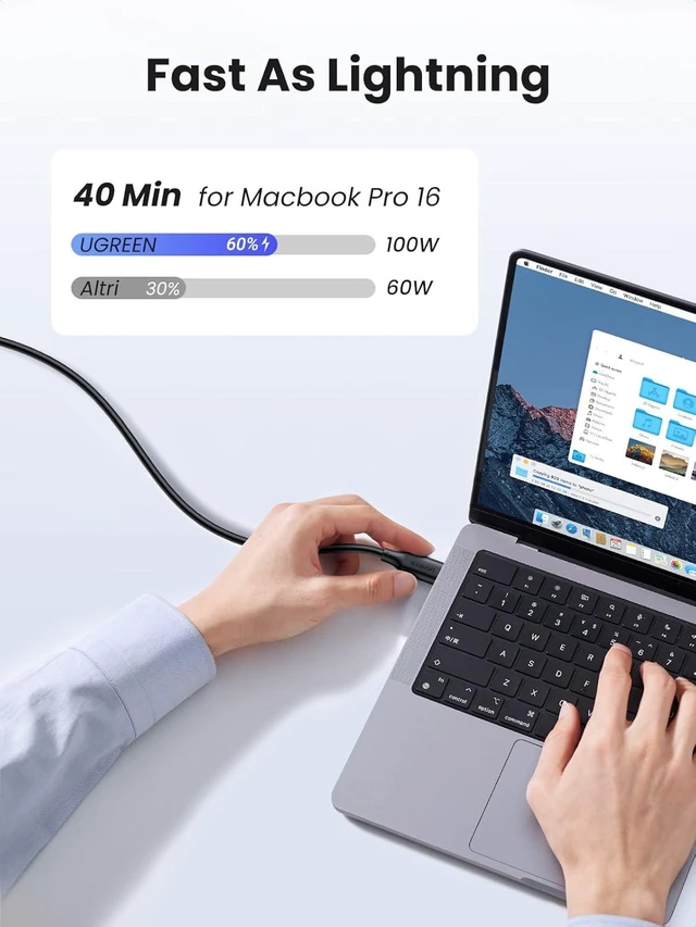 Alt view image 10 of 14 - 100W 3-Pack USB C Cable Fast Charging USB-C Charger Cable Compatible with iPhone 17/17 Air/17 Pro/17 Pro Max/16 MacBook Pro 2022 iPad Pro 2022 Galaxy S25/S24 Ultra Pixel 6.6FT