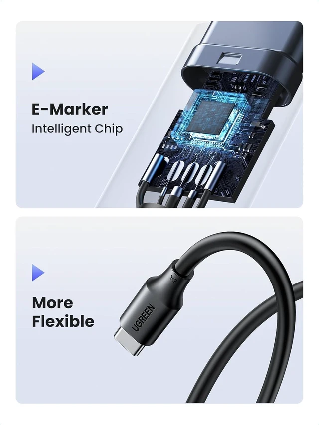Alt view image 11 of 14 - 100W 3-Pack USB C Cable Fast Charging USB-C Charger Cable Compatible with iPhone 17/17 Air/17 Pro/17 Pro Max/16 MacBook Pro 2022 iPad Pro 2022 Galaxy S25/S24 Ultra Pixel 6.6FT