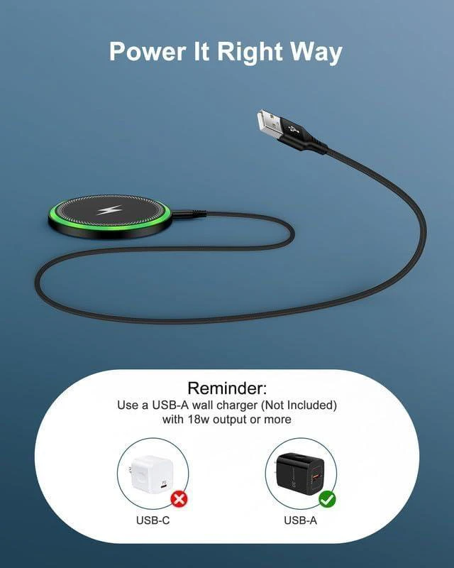 Alt view image 11 of 14 - Wireless Charger Galaxy Cargador Inalmbrico Para For Galaxy S25 Ultra S25+ S24 2 Pack 15w Fast Cordless Charging Pad For Google Pixel 10 Pro XL/9a/8 Qi-Enabled Android Phone Station