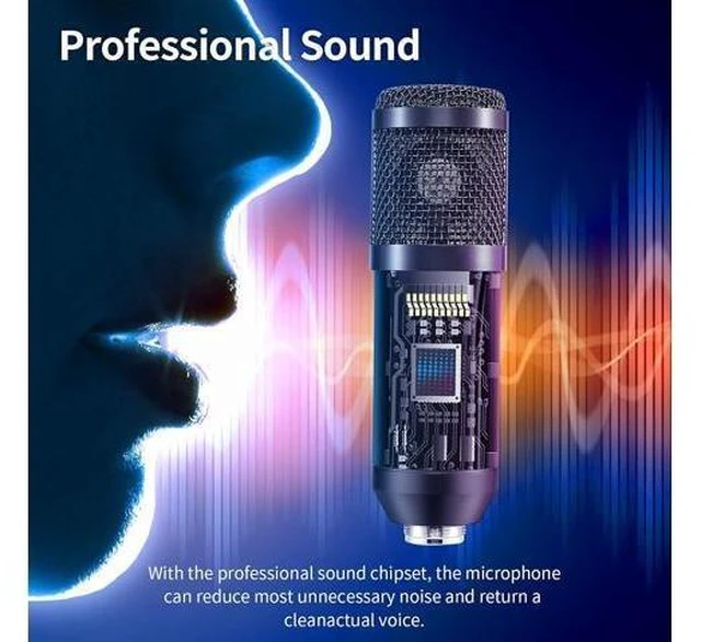 Alt view image 12 of 12 - Caattiilaa USB Microphone - PC Streaming Podcast Microphone, Recording Microphone, Gaming Microphone, 192KHZ/24Bit Condenser Mic, USB Mic Kit with Sound Chipset Boom