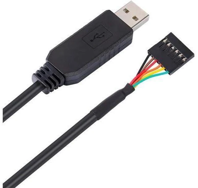 Alt view image 10 of 12 - DTECH FTDI USB to TTL Serial Adapter 5V Cable 6 Pin Female Socket Header UART IC FT232RL Chip for Windows 10 8 7 Linux MAC OS (3ft, Black)