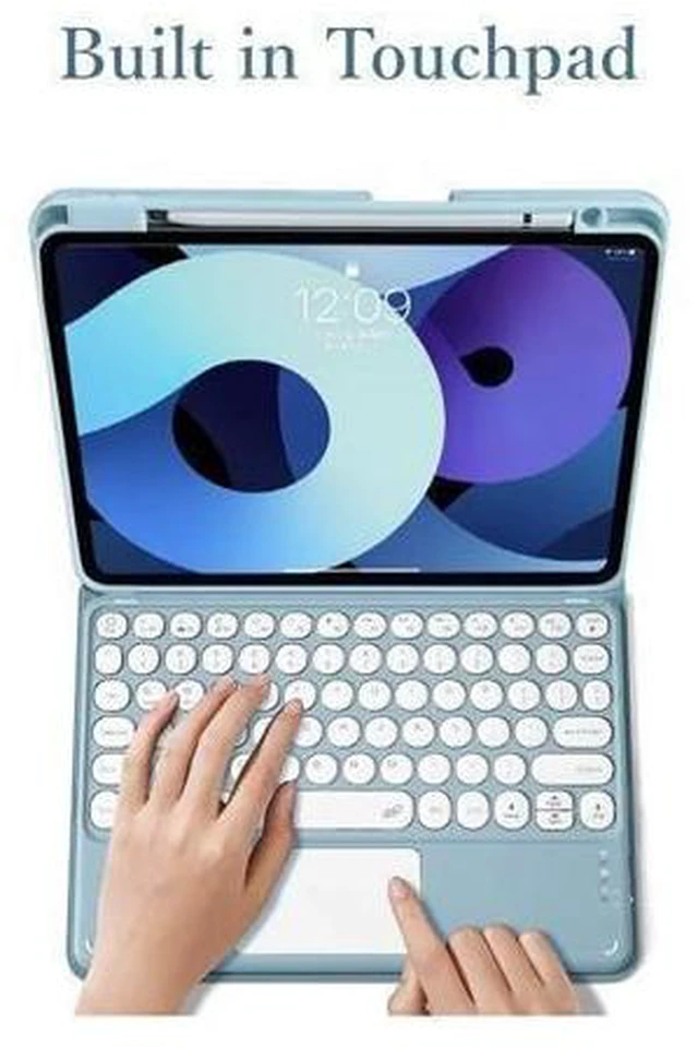 Alt view image 9 of 10 - kaitesi Keyboard Case Compatible with iPad Mini 7 A17 Pro/iPad Mini 6th Generation Touchpad Detachable Keyboard Support Pencil Charging (Light Pink)