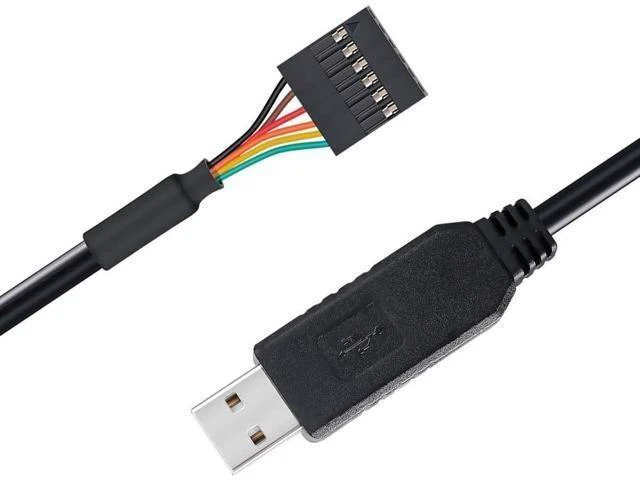 Alt view image 11 of 12 - DTECH FTDI USB to TTL Serial Adapter 5V Cable 6 Pin Female Socket Header UART IC FT232RL Chip for Windows 10 8 7 Linux MAC OS (3ft, Black)