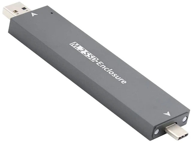 Alt view image 8 of 14 - Type-C & USB3.0 to NVME M-Key M.2 NGFF SATA SSD PCBA Case 2280/2242/2230mm Adapter RTL9210B Chipset
