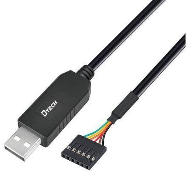 Alt view image 6 of 10 - DTECH 6ft USB to TTL Serial Cable 3.3V 6 Pin UART Adapter Genuine FTDI FT232RL Chip Debug Cord Compatible with Windows 11 10 8 7 Linux MAC OS 6Pin 3v3 Level Signal 2.54mm Dupont Female Header