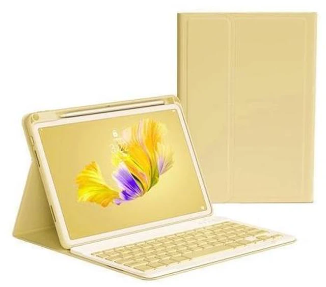 Alt view image 6 of 10 - Keyboard Case Compatible with iPad Mini 7 A17 Pro 2024, iPad Mini 7th/6th Generation Keyboard Case with Color Keyboard Removable Bluetooth Wireless Keyboard,Yellow