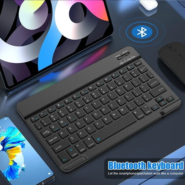 Alt view image 12 of 14 - Bluetooth Keyboard for iPad A16 11th 10th Generation, iPad Pro 13/12/11/10/9/8/7 inch, iPad Air 13/11th Gen, iPad mini Tablets, etc. - Slim Wireless Portable Travel Office Computer Accessories