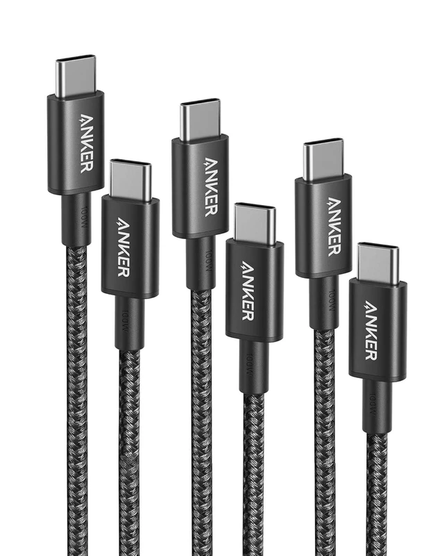 Alt view image 7 of 12 - USB C to USB C Cable Type-C Charging Cord Fast Charge(3.3FT+6FT+10FT 100W) for iPhone 17 Series MacBook and More(Black)
