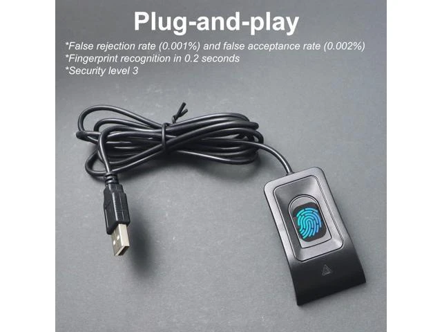 Alt view image 11 of 14 - USB Fingerprint Reader Fingerprint for Windows10/11, Windows Hello Automatic Driver Installation with 5ft Extension Cable-Windows Password Free Operation