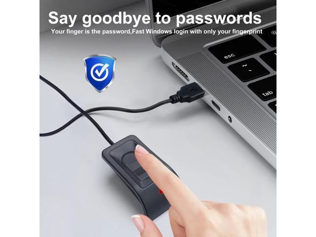 Alt view image 12 of 14 - USB Fingerprint Reader Fingerprint for Windows10/11, Windows Hello Automatic Driver Installation with 5ft Extension Cable-Windows Password Free Operation