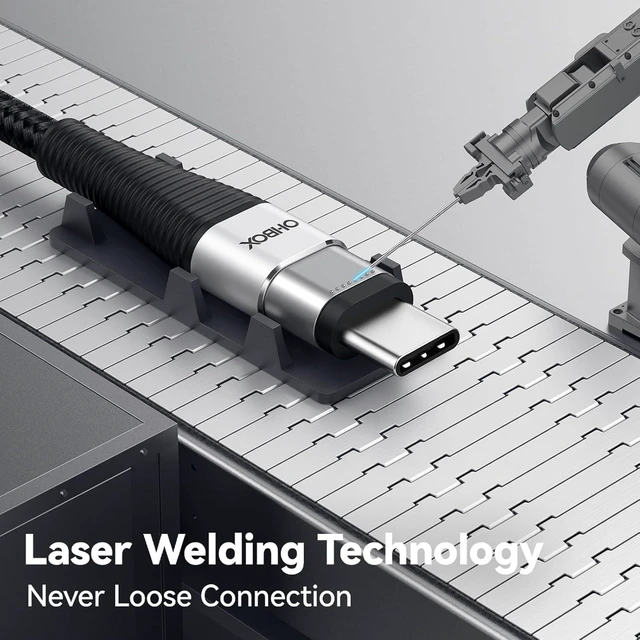 Alt view image 9 of 14 - Extra Long USB C to USB C Cable 15FT 100W USB C Charger Cable Fast Charging Cord Braided Type C Cable for iPhone 17 16 15/15Plus/15Pro/Max MacBook Pro/Air iPad Pro/Air/Mini Pixel Laptop