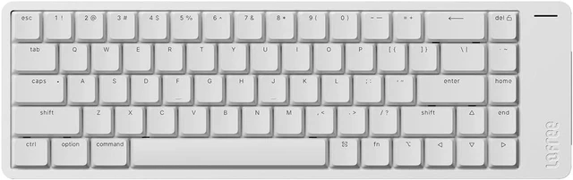 Alt view image 2 of 2 - Flow2 Low-Profile Mechanical Keyboard, Aluminum Alloy with Pulse Tactile Switches, Rechargeable Wireless Keyboards with 3 Mode Connections for Windows, macOS Silver 68Keys