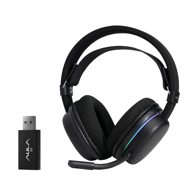 Alt view image 13 of 14 - Aula Wireless Keyboard and Headset Combo, Aula L99 Wireless Keyboard G7 Wireless Headset