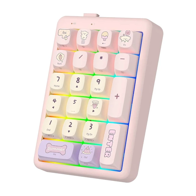 Alt view image 2 of 2 - Wireless Number Pad Keyboard Mechanical Numpad Numeric Keypad for Laptop | Bluetooth Creamy 10 Key R