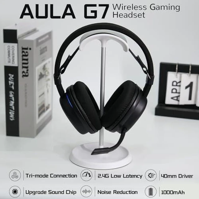 Alt view image 14 of 14 - Aula Wireless Keyboard and Headset Combo, Aula H108 Wireless Keyboard G7 Wireless Headset