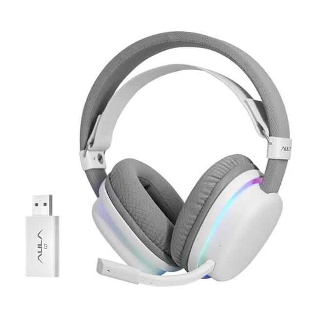 Alt view image 13 of 14 - Aula Wireless Keyboard and Headset Combo, Aula H108 Wireless Keyboard G7 Wireless Headset