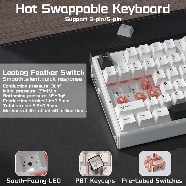 Alt view image 12 of 14 - Aula Wireless Keyboard and Headset Combo, Aula H108 Wireless Keyboard G7 Wireless Headset