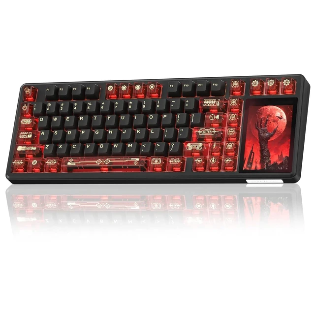 Alt view image 9 of 14 - Aula Wireless Keyboard and Headset Combo, Aula L99 Wireless Keyboard G7 Wireless Headset