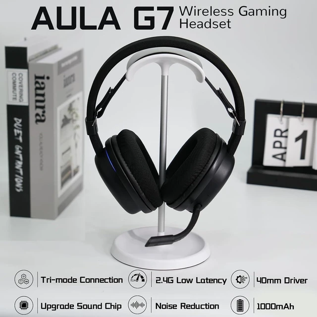 Alt view image 14 of 14 - Aula Wireless Keyboard and Headset Combo, Aula L99 Wireless Keyboard G7 Wireless Headset