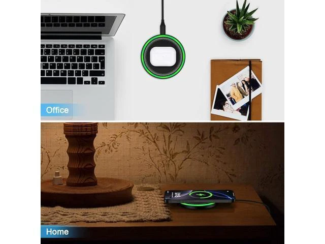 Alt view image 12 of 14 - Wireless Charger Fast Charging Pad for Galaxy S25 Ultra/S24 Plus/S24 FE/S24Ultra/S23+/S22/S21/S20 15W Wireless Phone Charger Android Charging Station Mat for Google Pixel 9 Pro 8A with Adapter