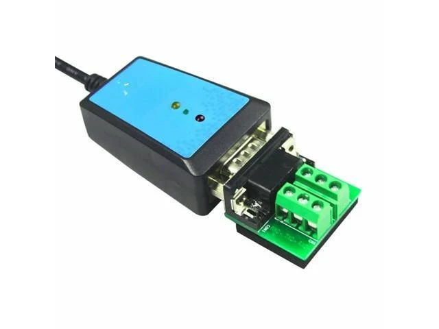 Alt view image 2 of 2 - FOR USB2.0 USB 2.0 to RS485 RS-485 RS422 RS-422 DB9 COM Serial Port Converter Adapter Cable chipset 1.8M Ring Led