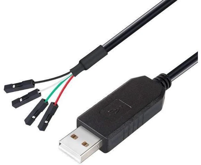Alt view image 8 of 14 - DTECH USB to TTL Serial Adapter 3.3V Debug Cable TX RX Signal 4 Pin Female Socket PL2303 Prolific Chip for Windows 10 8 7 XP Vista (3-Meter, Black)