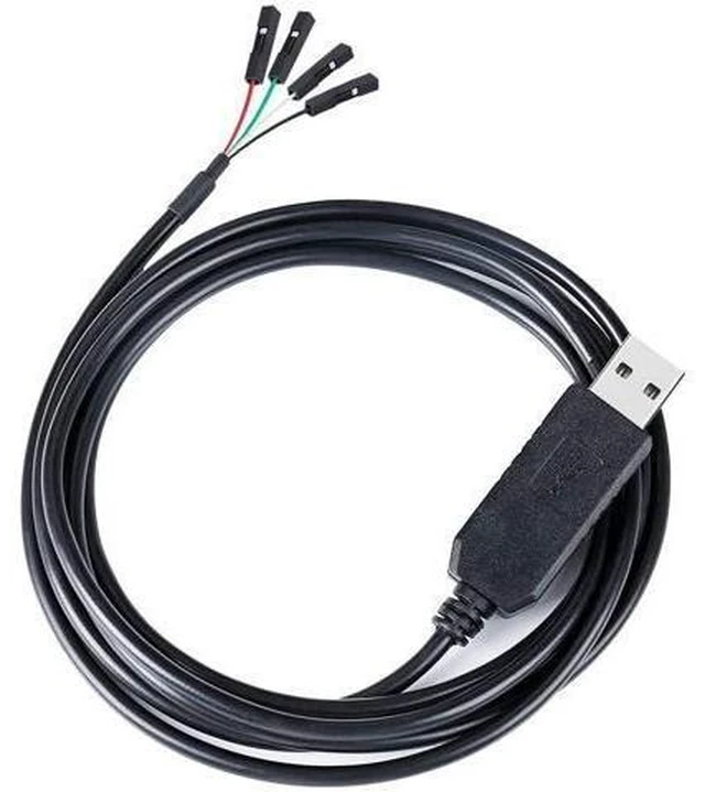 Alt view image 10 of 14 - DTECH USB to TTL Serial Adapter 3.3V Debug Cable TX RX Signal 4 Pin Female Socket PL2303 Prolific Chip for Windows 10 8 7 XP Vista (3-Meter, Black)