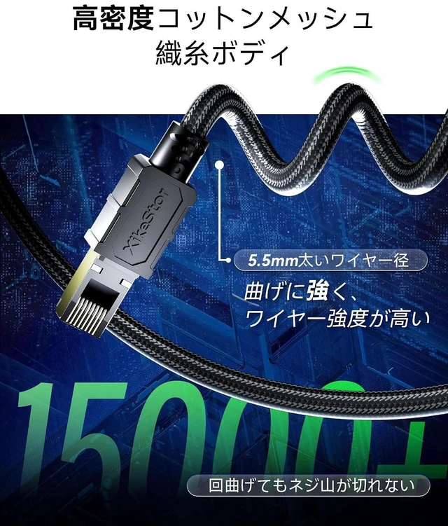 Alt view image 10 of 14 - Cat 7 Ethernet Cable, Heavy Duty High Speed Internet Network Cable, Professional LAN Cable Shielded in Wall (Cat7-25FT)