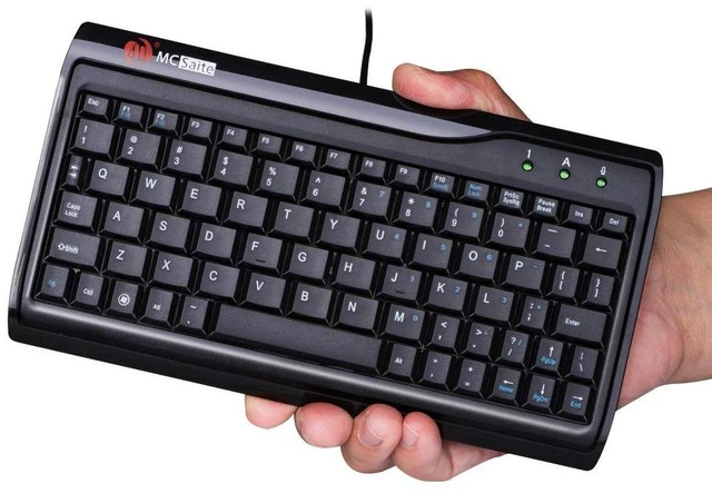Alt view image 8 of 14 - Super Mini Wired Keyboard, MCSaite Full Size 78 Keys Keypad Small Portable Fit with Professional or Industrial Use for Computer Laptop Mac Notebook