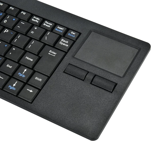 Alt view image 11 of 14 - MCSaite Wired Silm Keyboard with Touchpad - Portable Scissors Foot Structure - USB Port with 1 Hubs Fit with Professional or Industrial Use for Computer Laptop Mac Notebook