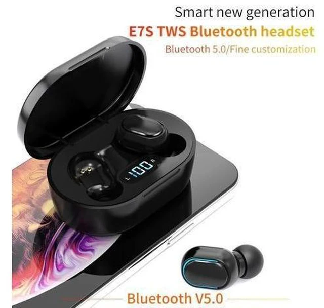 Alt view image 9 of 12 - E7S Factory Gaming Anc Waterproof Noise Cancelling Earbuds in Low Price ky Blue
