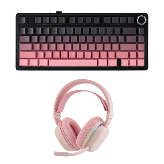 Alt view image 2 of 2 - Aula F75 PRO 75% Gasket Mechanical Keyboard with Aula G7 Gaming Headset